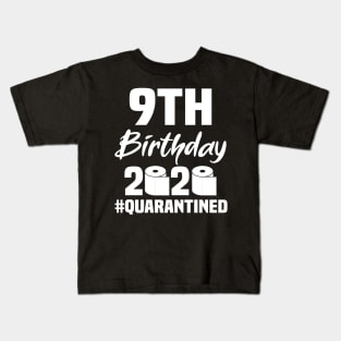 9th Birthday 2020 Quarantined Kids T-Shirt